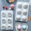 3D Fruit Shape Peach Silicone Mold Silicone Material Flexible Fruit Shape Mold Reusable Non-Stick Surface Baking Tools