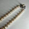 Used [Certificate of identification included] Teriyaki Akoya pearl 7.5-8.0mm Pearl necklace Silver engraved Genuine pearl pearl necklace