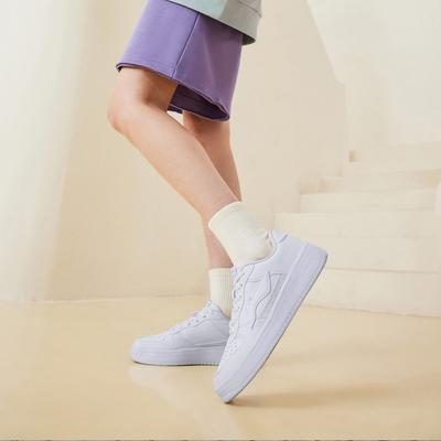 Li Ning Zwevende Boot Lage top Skateboard Schoenen Dames Wit AGCS420-6