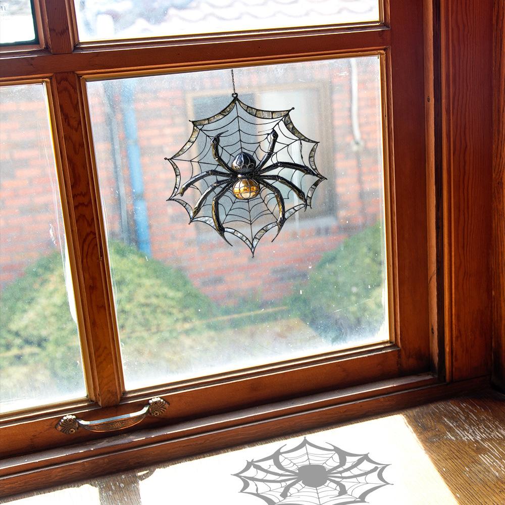 Creative Simulation Spider Web Balcony Glass Home Beautification and Decoration Electrostatic Window Stickers