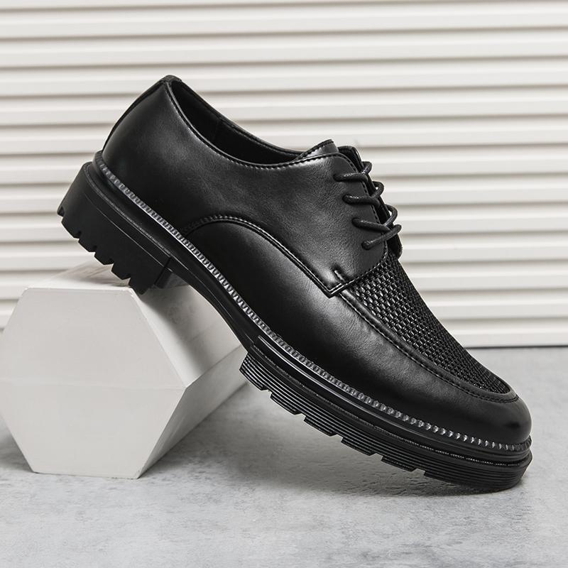 White Leather Shoes Mens Oxford Whole Luxury Formal Business Wedding Dress Shoes for Men Thick Bottom Casual Original Moccasins