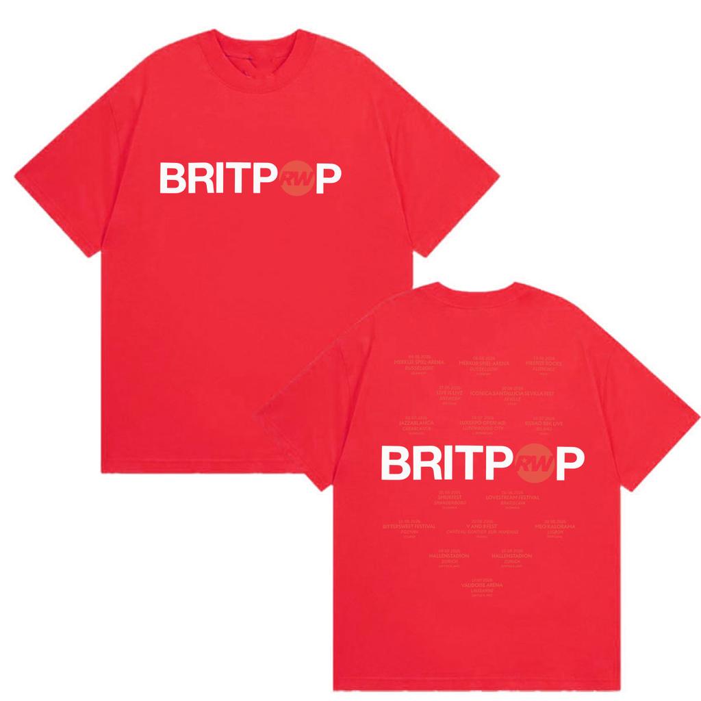 2027 Nuovo Robbie Williams BRITPOP Album Nuova Stampa T-shirt Unisex WoUnisex Hip Hop Musica Pop Manica Corta T-shirt 100% Cotone Tees Str