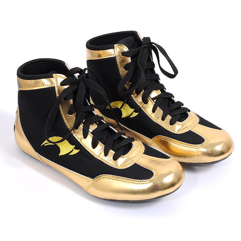  Mid Cut Men Kid Boxing Boots Wrestling Shoes Gear Combat Sneakers Sambovki Training and Competitions Sambo Shoes