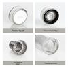 Visiotitan Titanium Silver Double-Layer Glass Cup