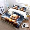 Bear, star, moon, stars. Bedding sets Duvet cover sets Duvet covers Pillowcases(1*Duvet Cover 2*Pillowcases without duvet insert)