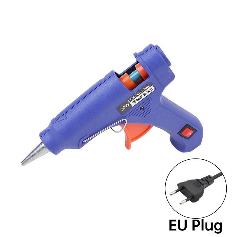 Kompakte und effiziente 20-W-Heißklebepistole mit Schalter und Kontrollleuchte für Bastelarbeiten