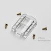 Transparent Acrylic Adhesive Lock: Punch-Free Organic Glass Door Lock, Strong Pet Door Protection.