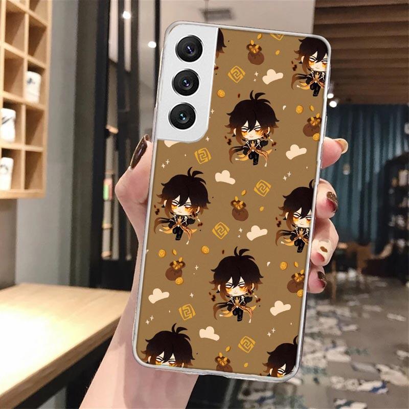 

Мягкий чехол для телефона с арт-фоном Genshin Impact для Samsung Galaxy M12 M21 M30S M31 M32 Note 20 Ultra 10 Lite 9 8 J4 J6 Plus + M51 Samsung M12