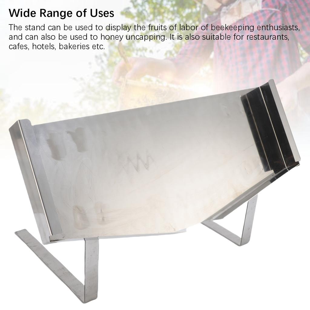 Wabenrahmen Ausstellungsständer Waben Honig Ausstellungsständer Edelstahl Honig Entdeckelungshalter für Imkerei Restaurants Bäckereien