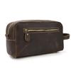 Cowhide Toiletry Bag Men Leather Cosmetic Bag Man Woman Wash Bag Storage Bags Genuine Leather Handbag For Make Up Dopp Kit Male