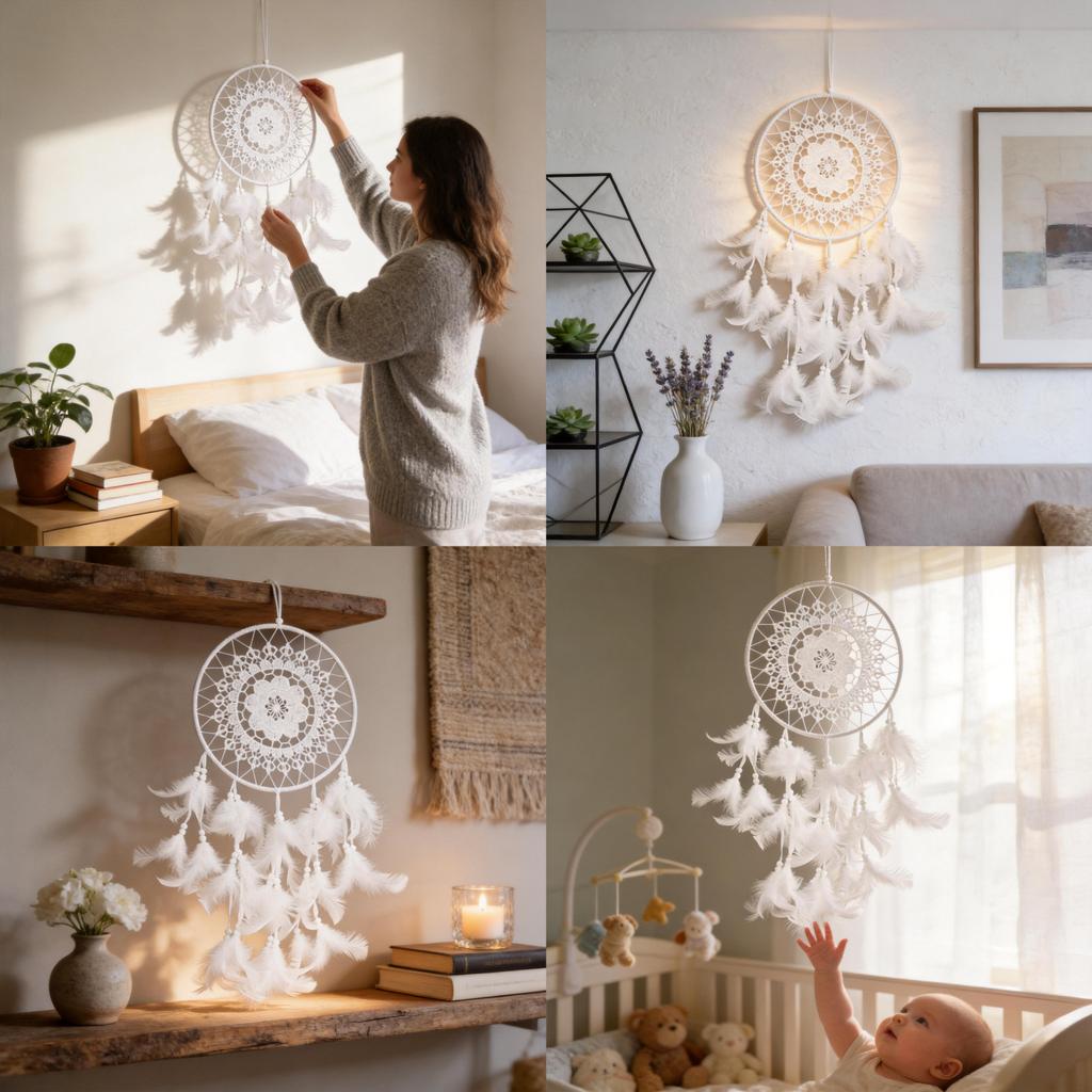 Modern Minimalist Abs Lace Dreamcatcher Wall Hanging For Home Bedroom Decor