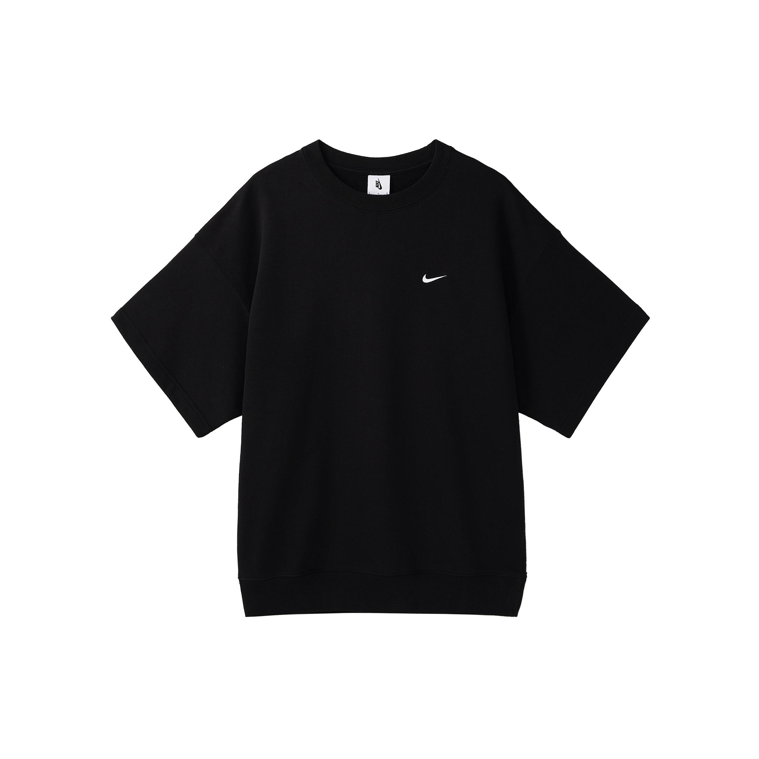 Nike Solo Swoosh Short Sleeve French Terry Top Asia Sizing Black Men s DX0881-010 XL
