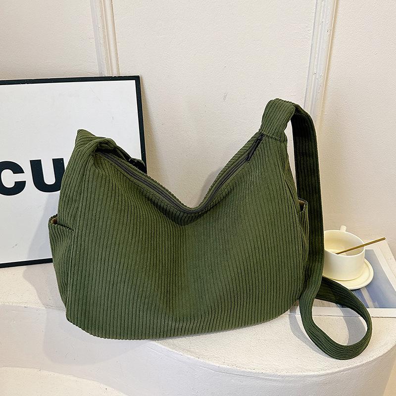 

Осень и зима новая маленькая свежая большая вместимость хозяйственная сумка тоут ленивый ветер на плечо корейская версия литературная и досуговая сумка-тоут зелёный