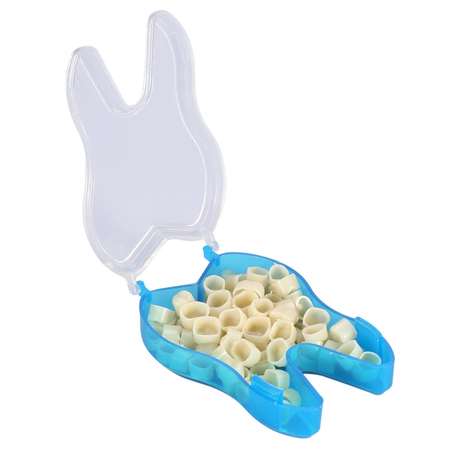 

50 шт. Коробка 2 типа Стоматологические зубы Временные Реалистичные Уход за полостью рта Передний Моляр Коронка Back Teeth