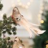 Realistic Christmas Tree Pendants White Doves Artificial Foam Birds  Party Decoration
