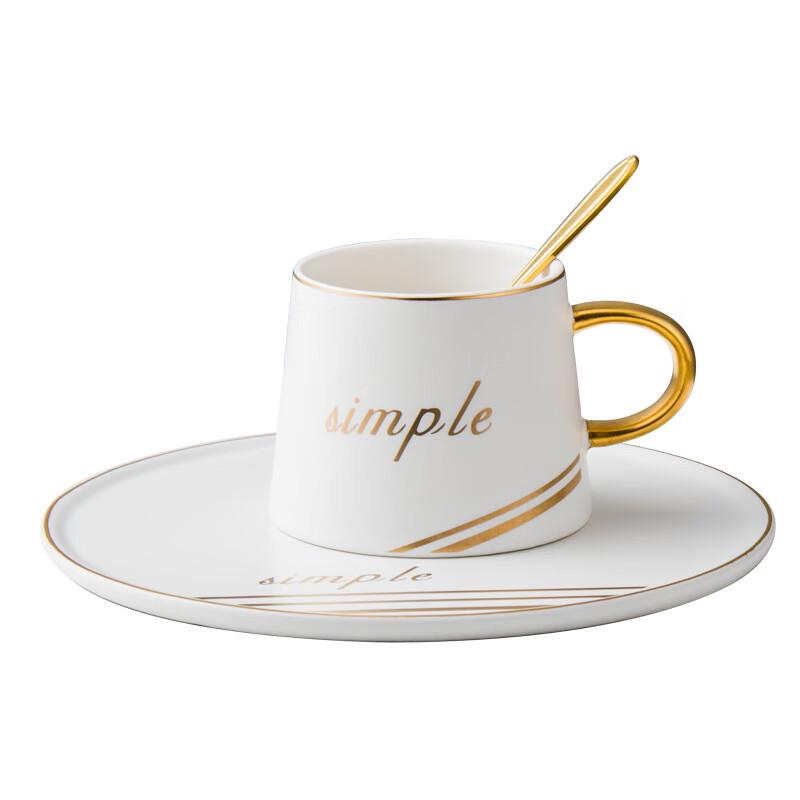 

European Ceramic Coffee Cup & Saucer Set