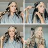 Lazy Hair Curler Hair Rollers Heatless Rod Headband Lazy Natural Soft Wave Formers No Heat Curls Ribbon Salon Styling Tools
