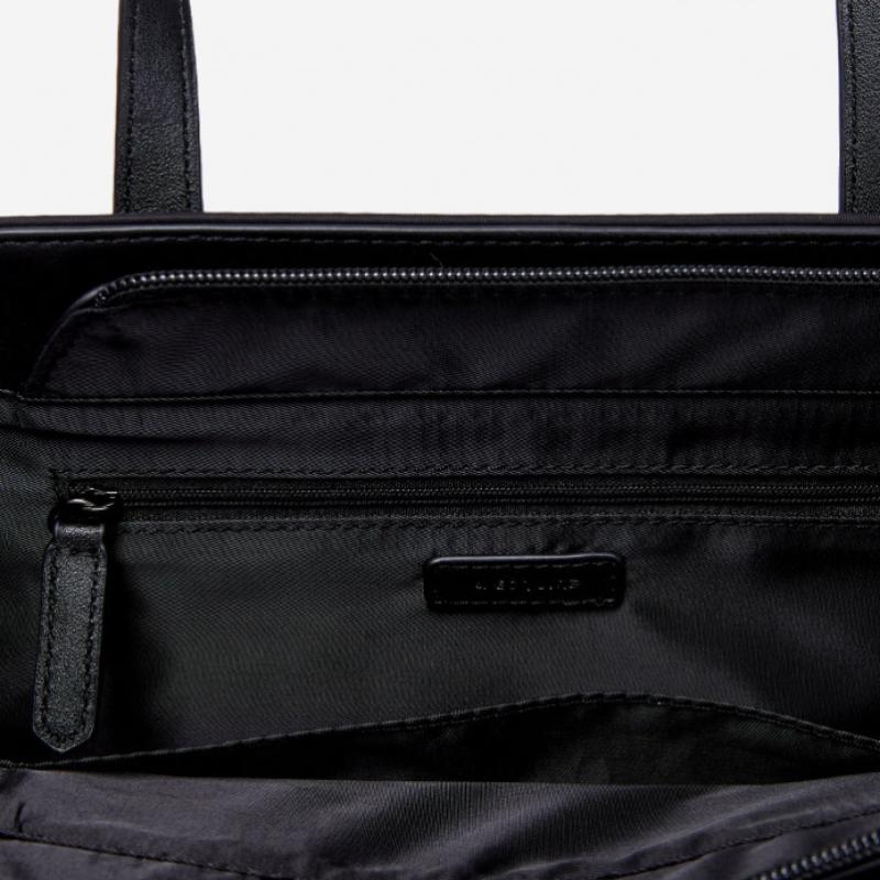 By ESquire Women S Rogy Nylon Square Tote Bag Black