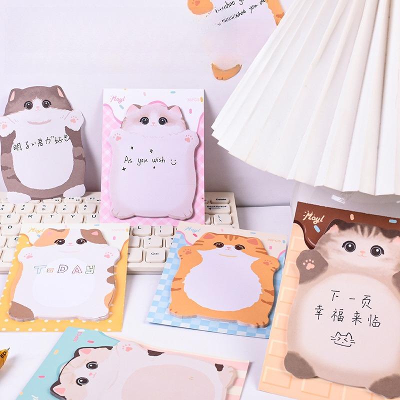 Office School Supplies Cute Animal Sticky Notes Girly Heart Mark Small N Times Hug Cat Memo Pad Kawaii Stationery Lovely Gift