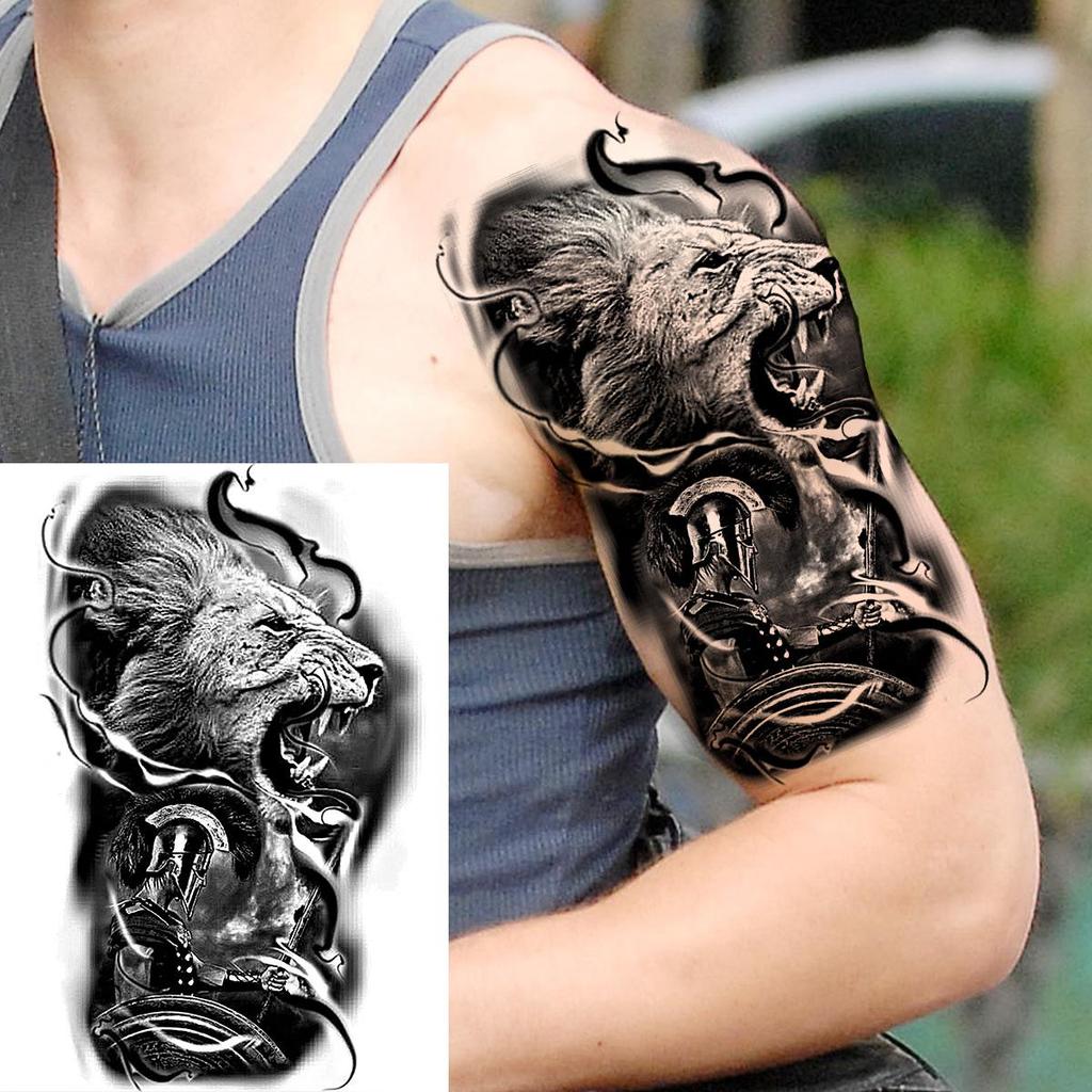 Realistic Long-lasting Animal Head Temporary Tattoo Stickers