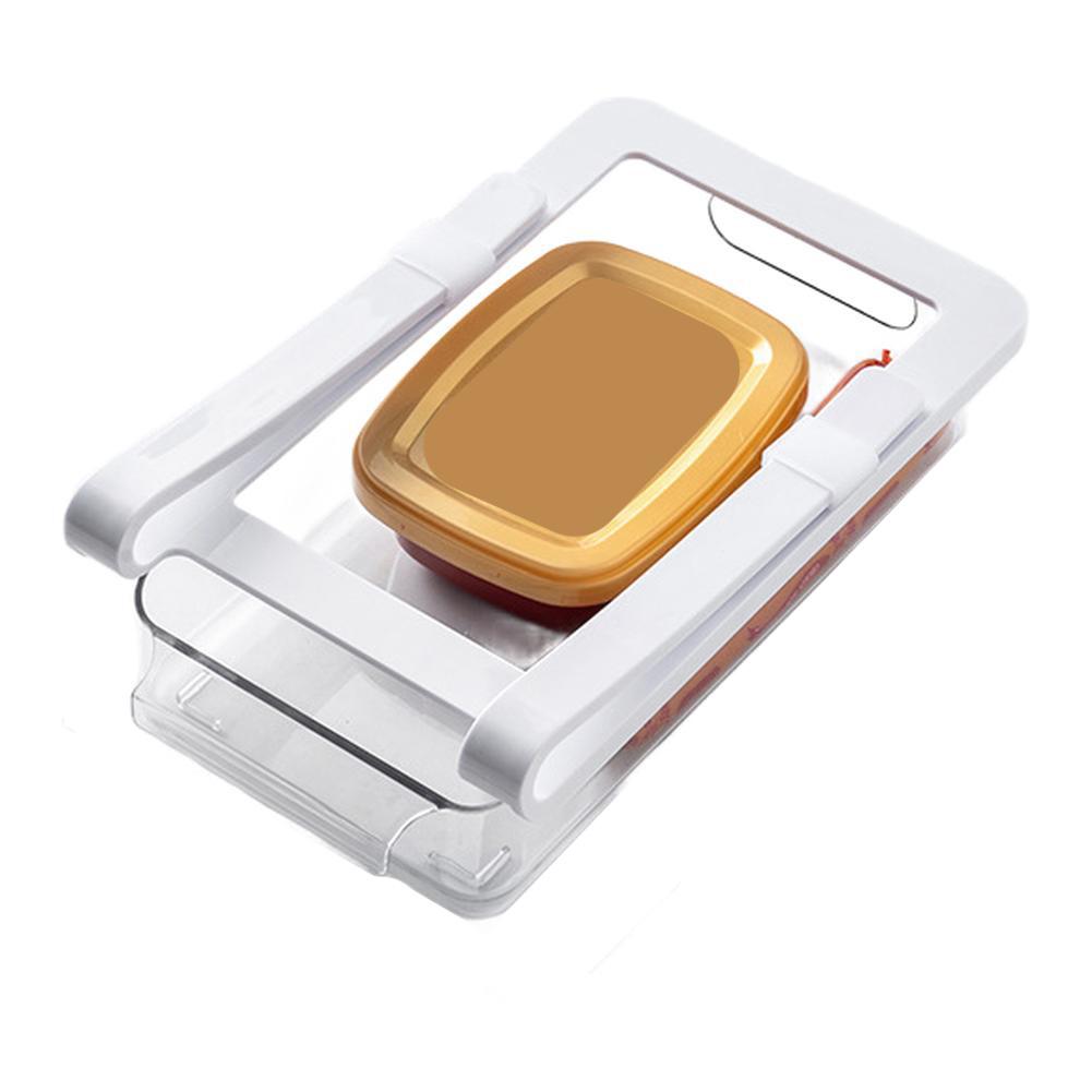 Refrigerator Drawer Organizers for Organizing For Food Under Shelf Space Two Pull Out Drawers Maximize Storage Capacity