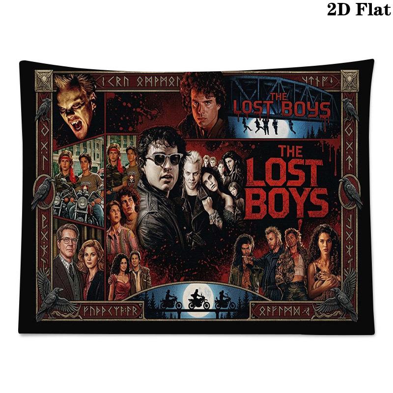 The Lost Boys Wall Tapestry Aesthetic Wall Hanging Printed Fabric Blanket Decorative Tapestries for Bedroom Living Room Home Decor