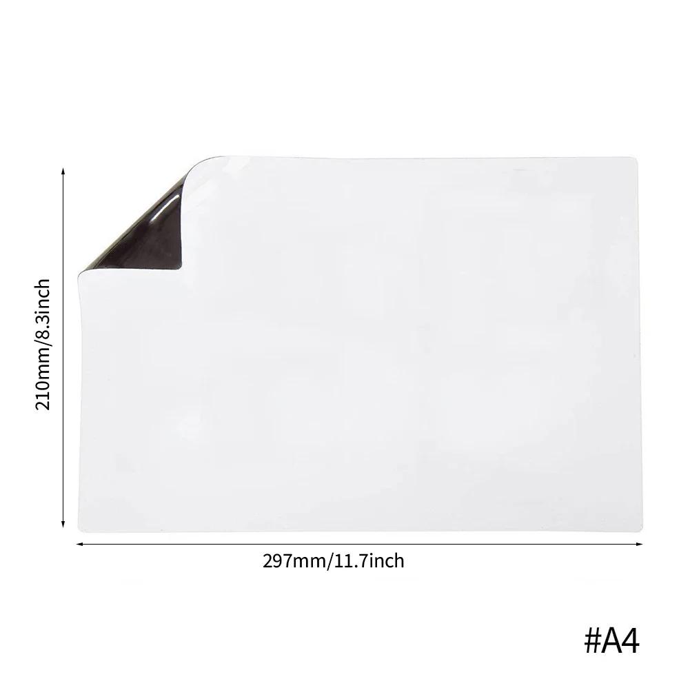 A3 A4 Magnetic Whiteboard Fridge Magnets Dry Wipe White Board Marker Writing Record Message Board Remind Memo Pad Gift Kitchen