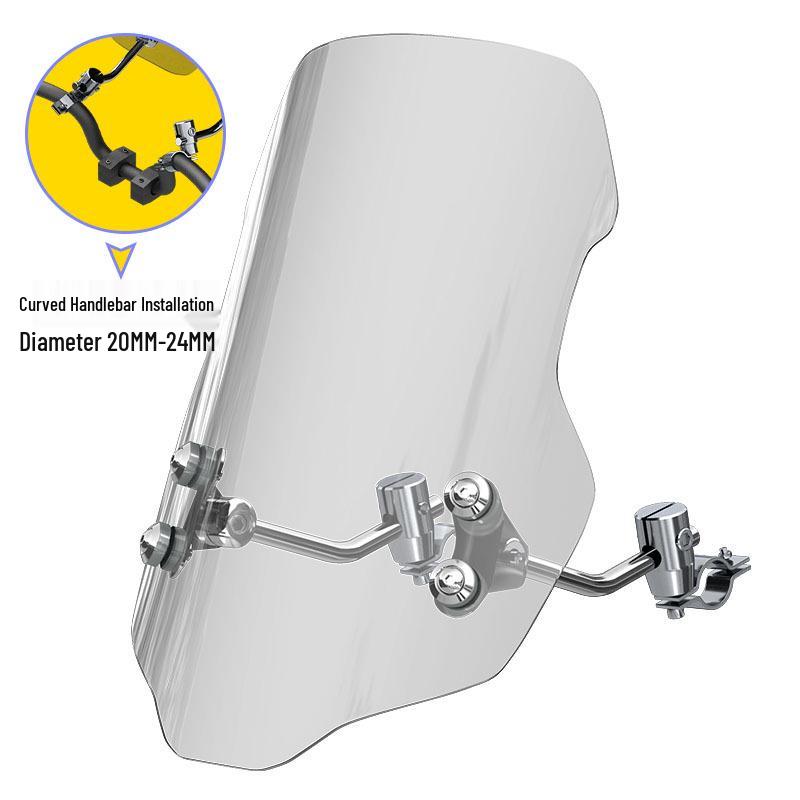Compatible Windshield for Haojue DKS, Suzuki, Honda, CB400F, GL, and Other Motorcycles.