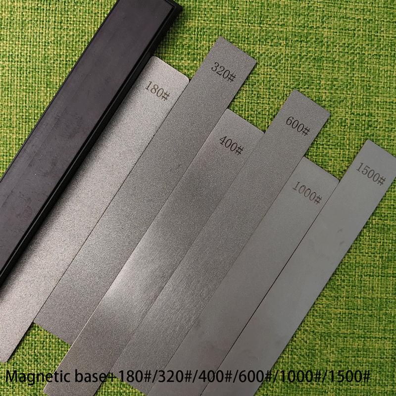 

Набор из 6 предметов Магнитное основание Алмазный точильный камень для точилки для ножей Фиксированный угол Точилка для ножей Основа для точильного камня Magnets