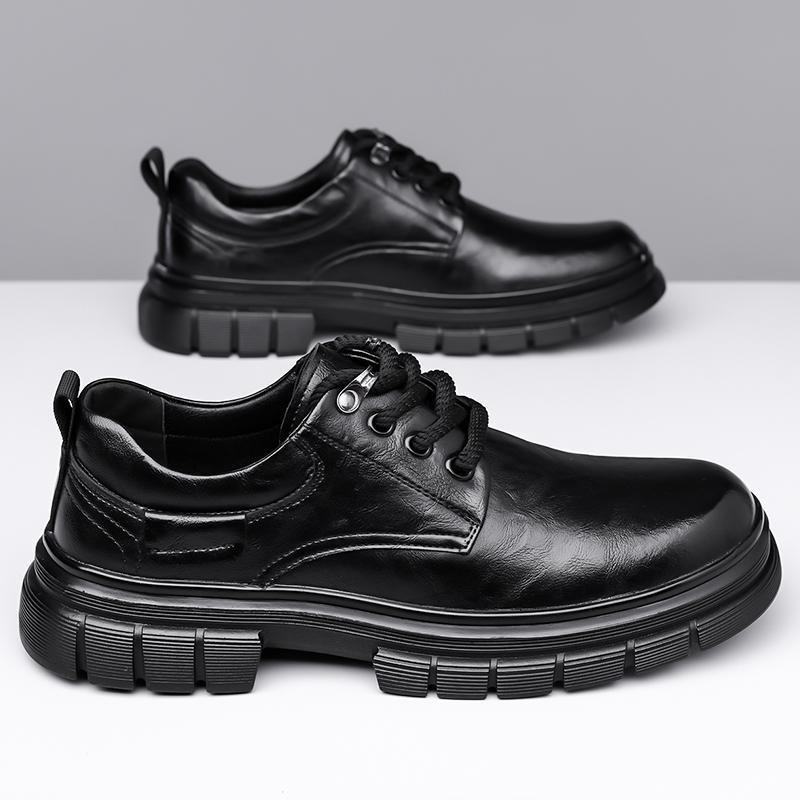 

Модная шнуровка Оксфорды Обувь для мужчин Свадебная вечеринка Офис Деловая повседневная обувь Мужская стильная обувь Формальная кожаная обувь для мужчин 45 чёрный