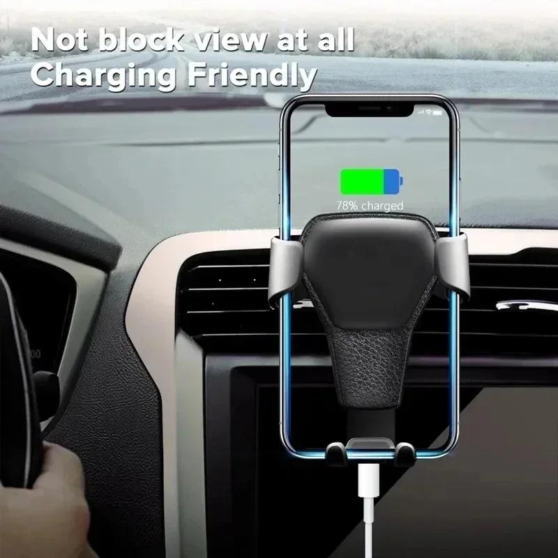 Gravity Car Phone Holder Air Vent Clip Mount Mobile Cell Stand Smartphone GPS Support In Car Bracket For iPhone Samsung Xiaomi
