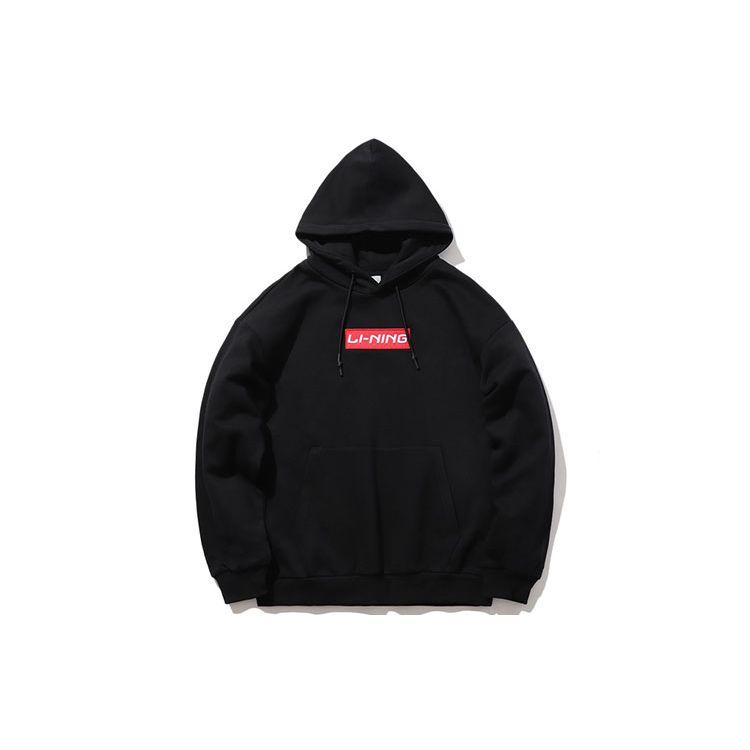 

Li Ning Logo Casual Sports Hoodie Unisex hoodies Black AWDQD20-3 XXXL