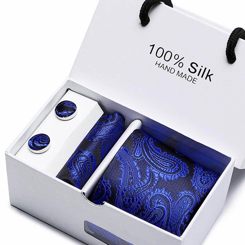 Gift Box Five-Piece Tie Men'S Formal Wear Business Casual Wedding Groom Bow Tie Square Scarf
