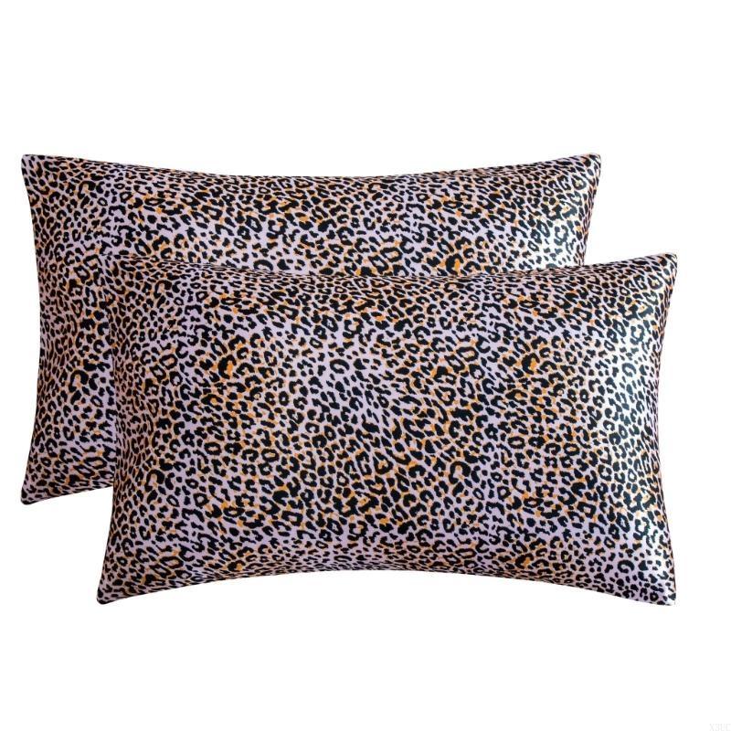 

Printeds Satins Pillow Protectors Set 51x66cm Soft Texture for Comfortable Sleep X3UC