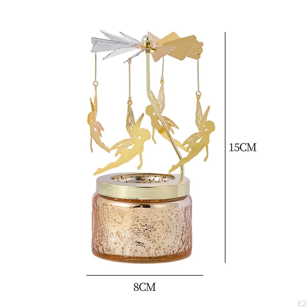 Elegant Rotating Candle Holder for The Christmas Decoration On Home Table