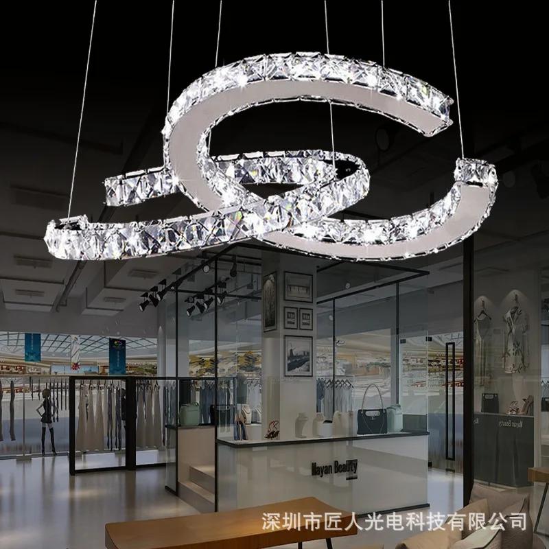 2025 New Modern LED Dimmable Crystal Chandeliers Decorative Led Ceiling Lamps Hanging Light Fixture For Dining Room Bedroom