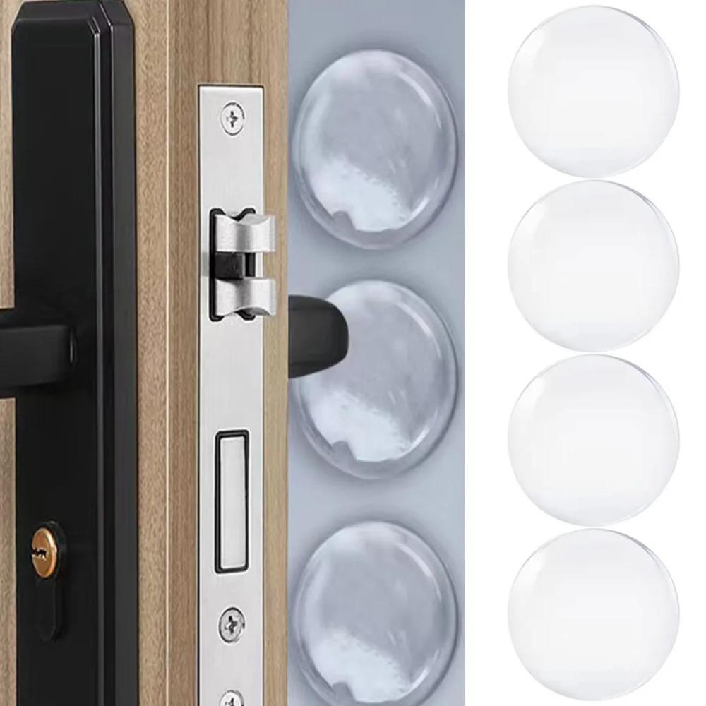 Transparent Soft Silicone Door Stopper Bumper Self-adhesive Stickers Wall Protector Muffler Furniture No Trace Anti-crash Pad