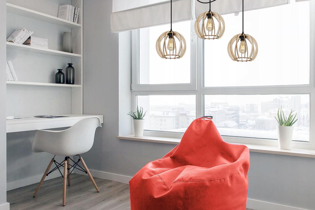 MODERN WOODEN LED CEILING HANGING LAMP