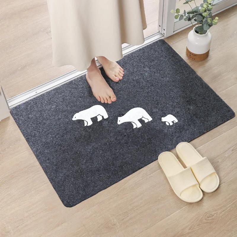 Welcome Mat Living Room Bedroom Entrance Mats Anti-slip Home Decoration Carpet Simple Area Carpet Kitchen Floormat