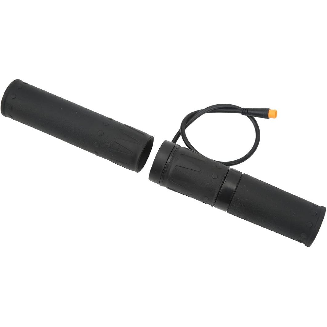 Throttle Accelerator Handle Grips, Throttle Accelerator Handle, Throttle Assembly, Electric Bike Throttle Grip Rubber Split Half Rotation with