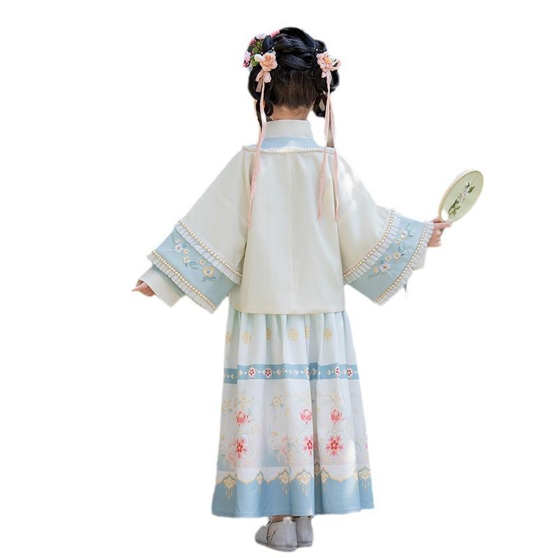2024 Spring/Autumn Toddler Hanfu: Tang Dynasty Fairy Ma Mian Skirt