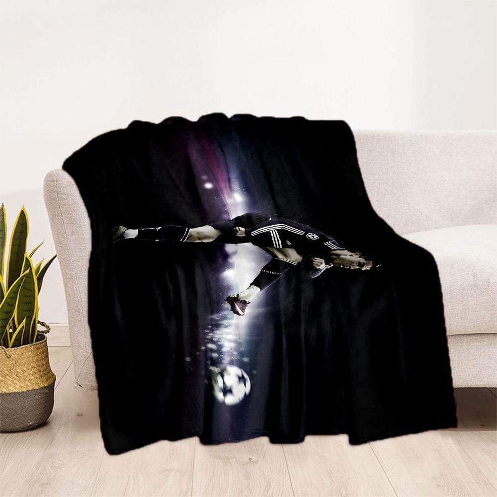 Cristiano Ronaldo Celebration Blanket Comfortable Suitable for Sofa Bedding Seaside Four Seasons Universal Digital Print Gift for Travel Home Birthday