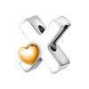 Alphabet Letter A Charm Pendant with Heart Accent for Bracelets Necklaces DIY Jewelry Making Accessories Compatible with Major Brands