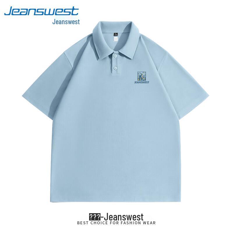 Jeanswest Men's Cool Breathable Waffle Knit Polo Shirt