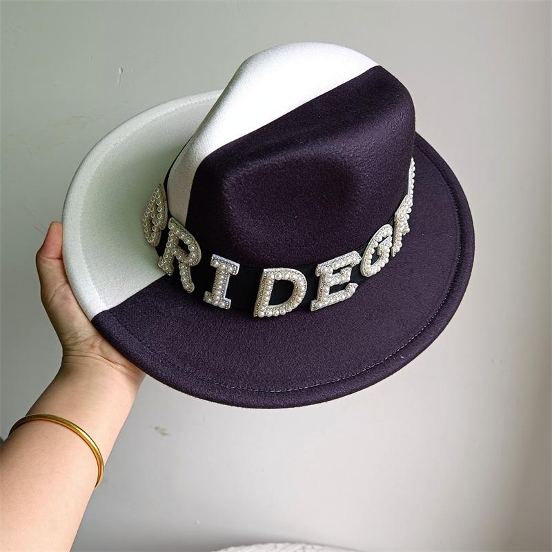 Bridal Malan Flower Style Cowboy Hat All Kinds of Hats for All Seasons Summer Beach Hat Elegant Cowboy Hat Pearl Accessories