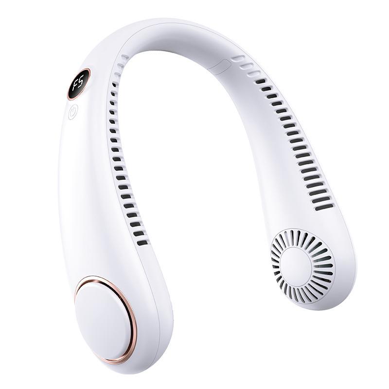 L8 USB Rechargeable Neck Fan: Silent, Portable, Mini Wearable with Long Battery Life - Ideal Gift