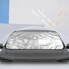 Car Windshield Snow Cover Thickened Silver Coated Fabric Snow Shield Frost Protection Front Windshield Cover with Side Flaps for Vehicles