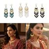 Boho Ethnic Dangle Earring Metal Ear Studs Vintage Drop Pendant Earrings  Jewelry