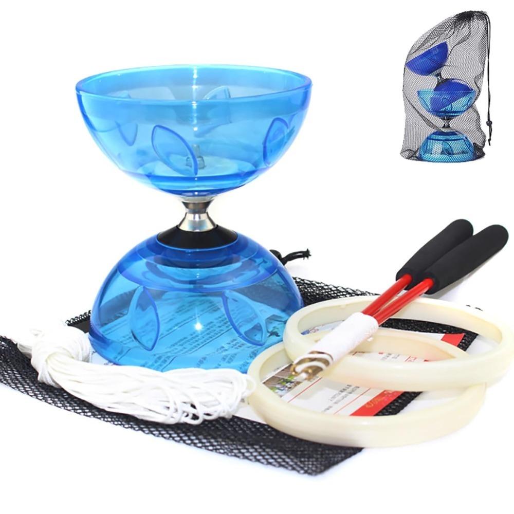 Soft Chinese Yo-yo Leather Mini Diabolo Chinese yoyo Set Entertainment Supplies Diabolo Toy  Child