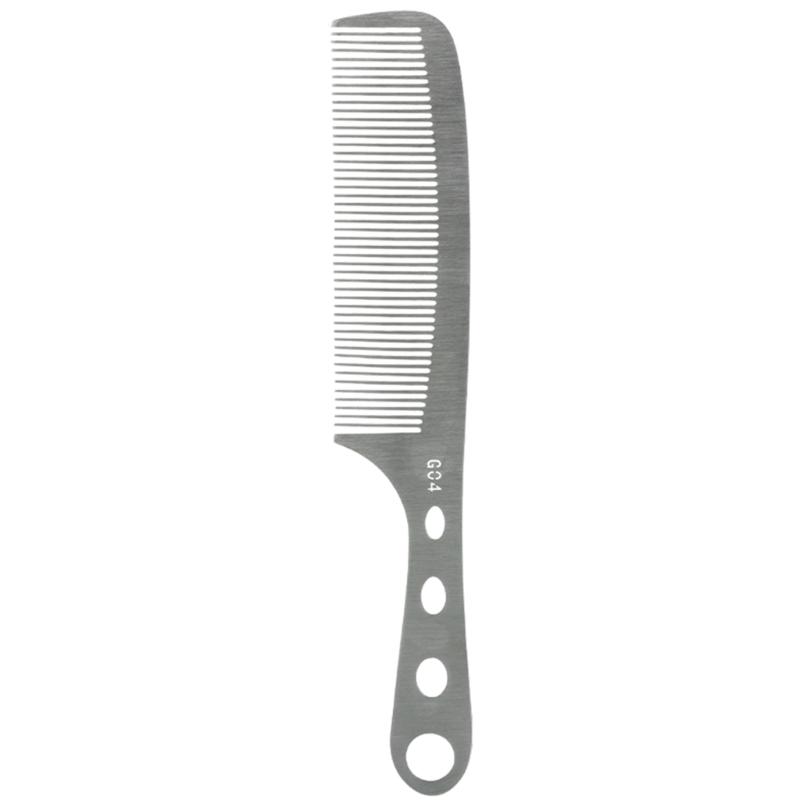 Professional Anti Static Metal Comb with Hanlde Fine Cutting Comb for Hair Styling Hairdressing